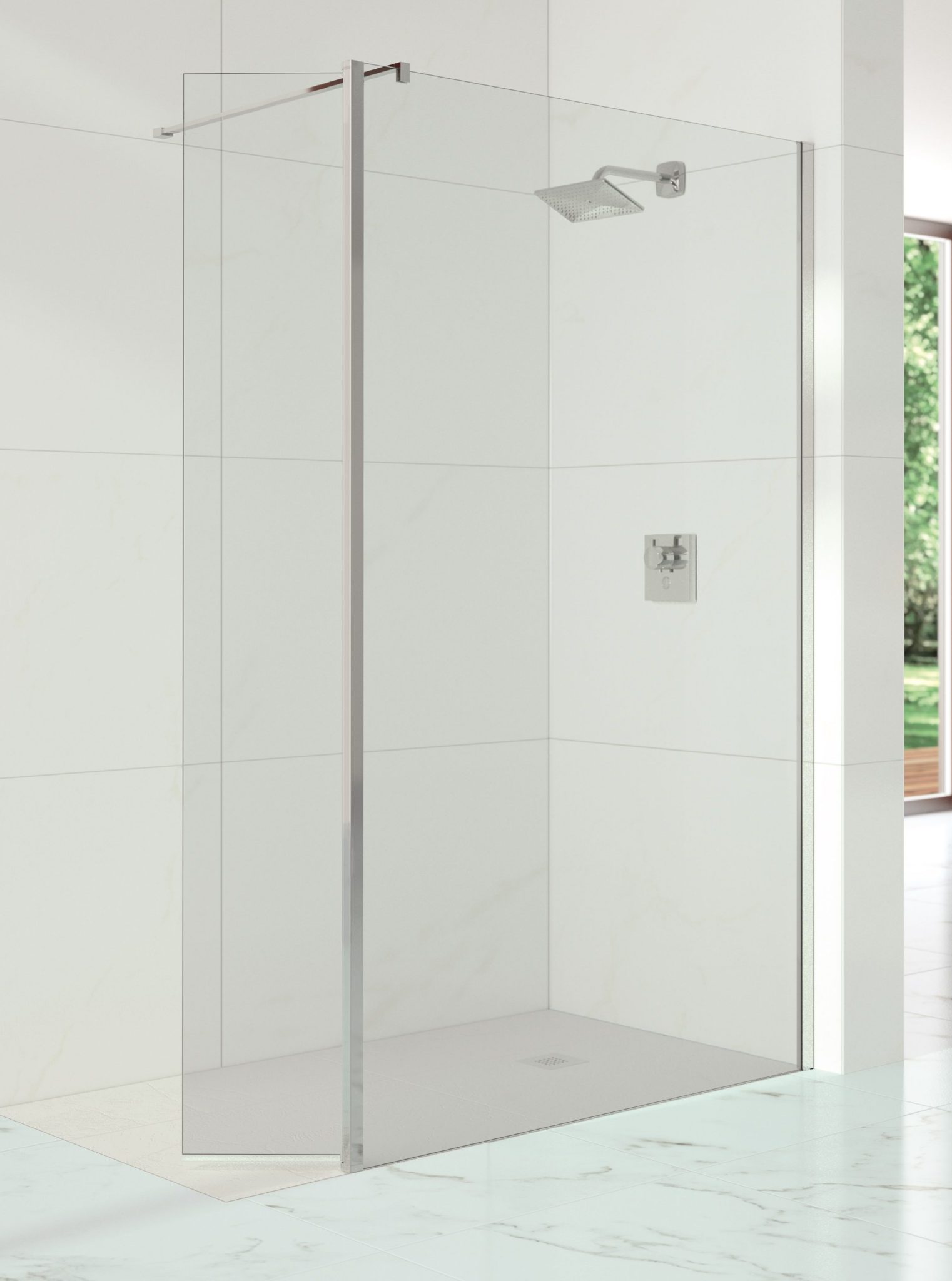 Душевая перегородка S10SW400H Merlyn 10 Series Хромированный - Вид №2
