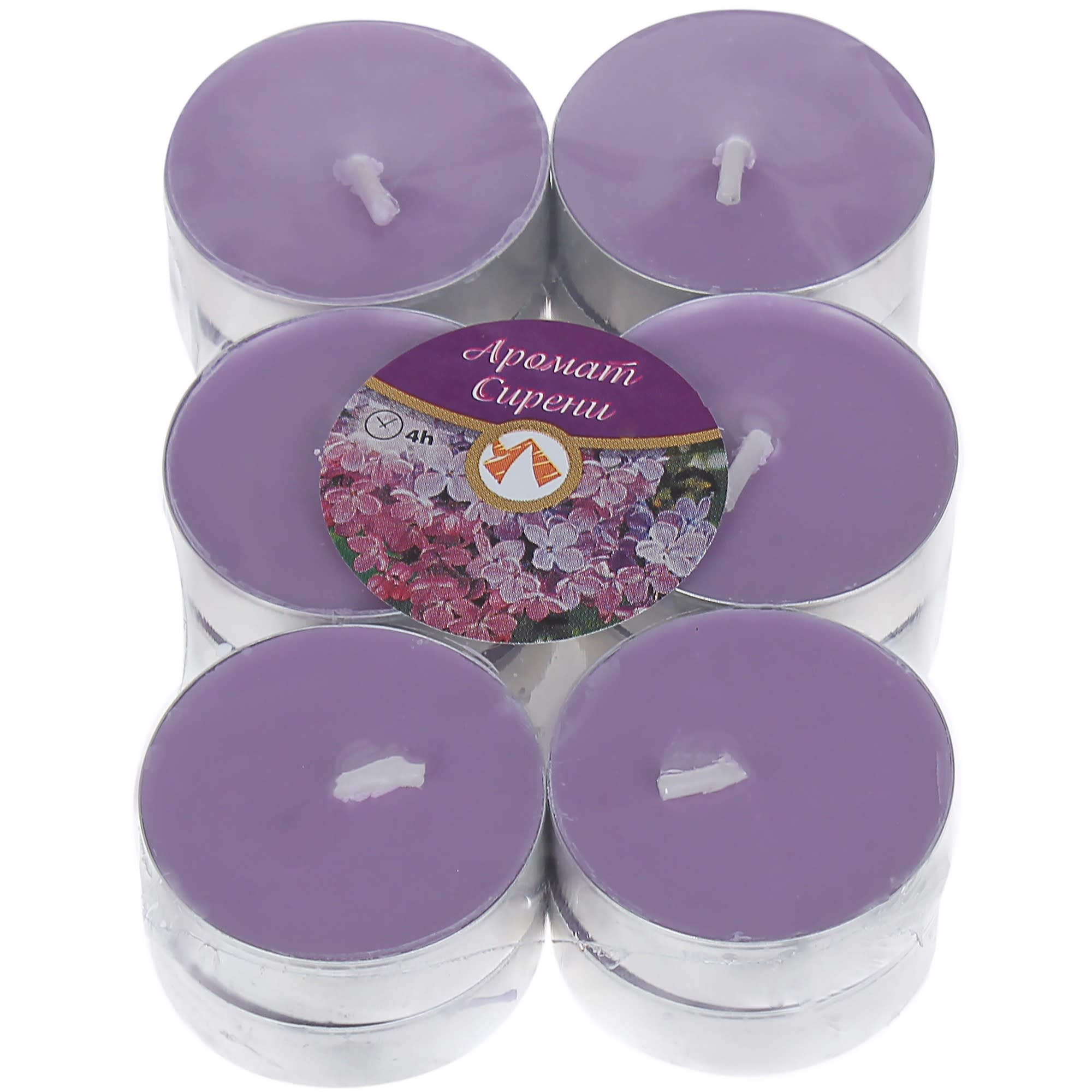 82018463 Набор свечей чайных ароматизированных «Сирень», 12 шт Santreyd  - Вид №1