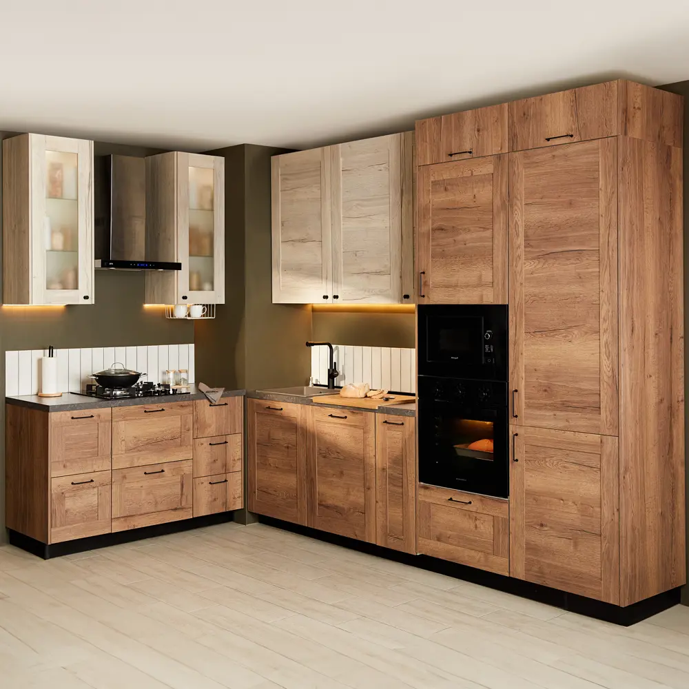 Фасад кухонный DELINIA ID Касли 32.8×102.1 см светлое дерево 86881032 STLM-0878672 - Вид №7