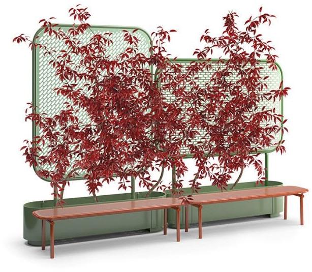 VESTRE Скамейка из оцинкованной стали Pop sun-id-1402077 - Вид №2