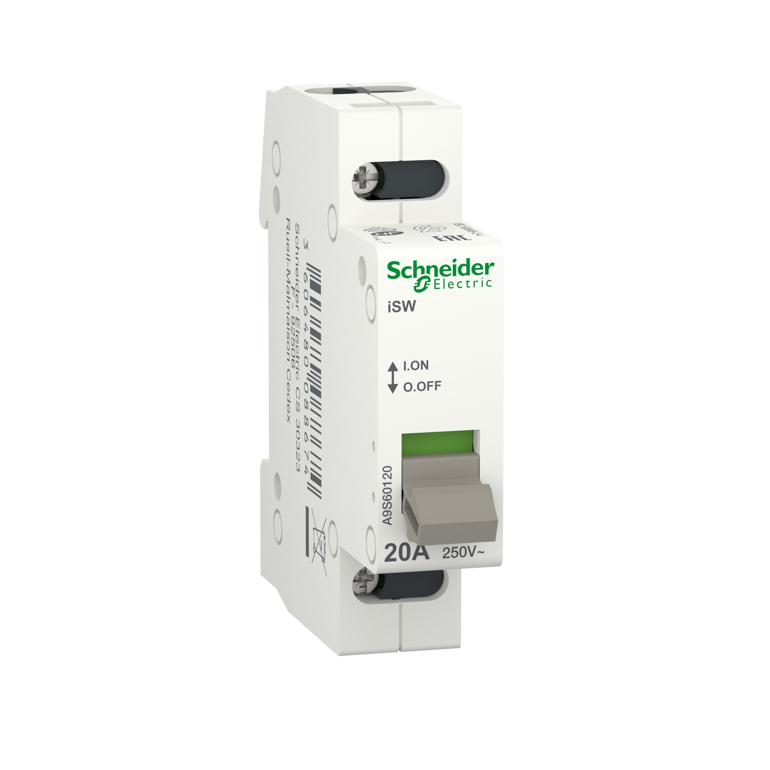 A9S60120 ВЫКЛЮЧАТЕЛЬ НАГРУЗКИ iSW 1П 20A Schneider Electric Acti 9 