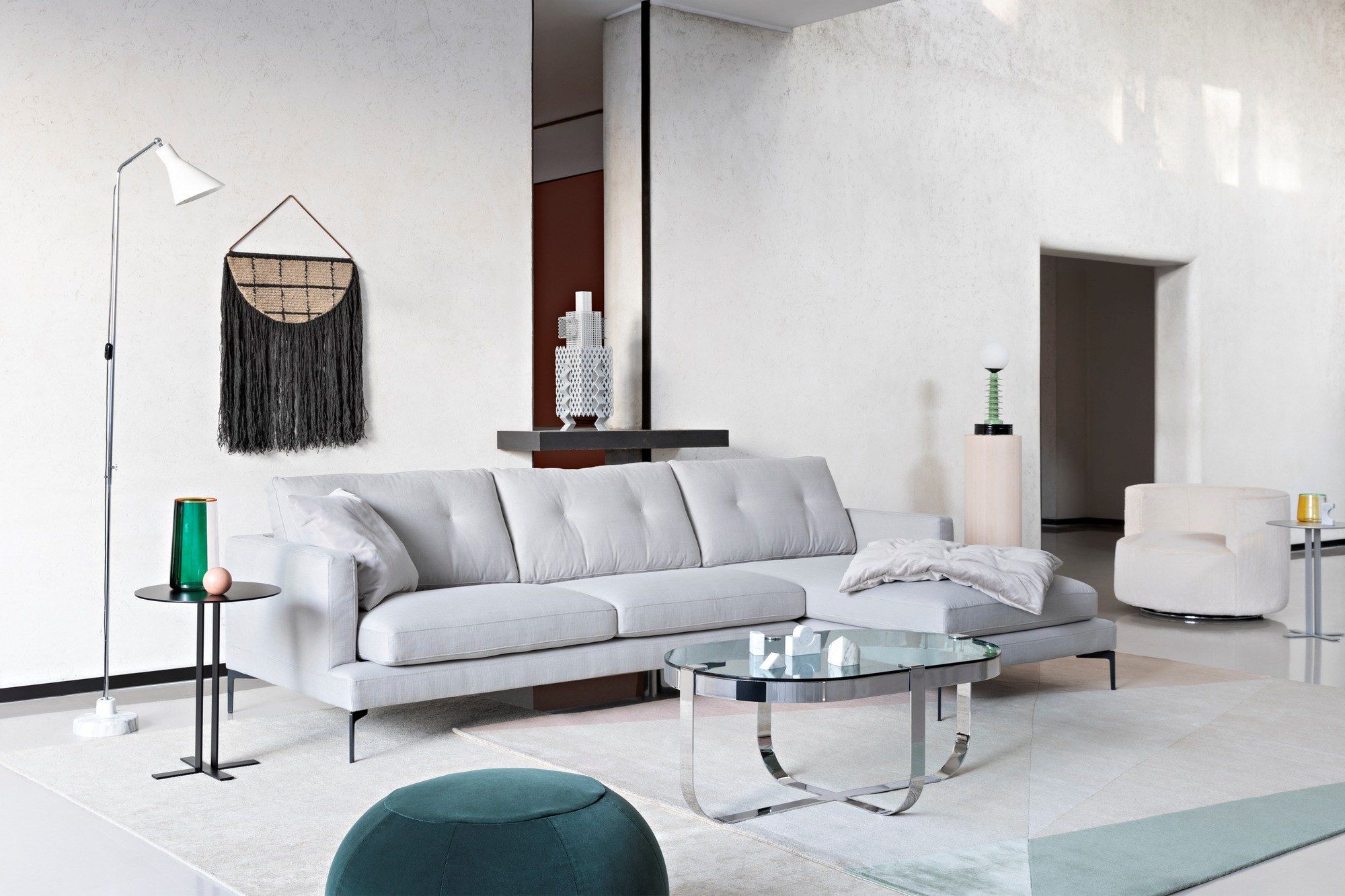 3-местный тканевый диван Saba Italia ARCH-00050587 - Вид №7