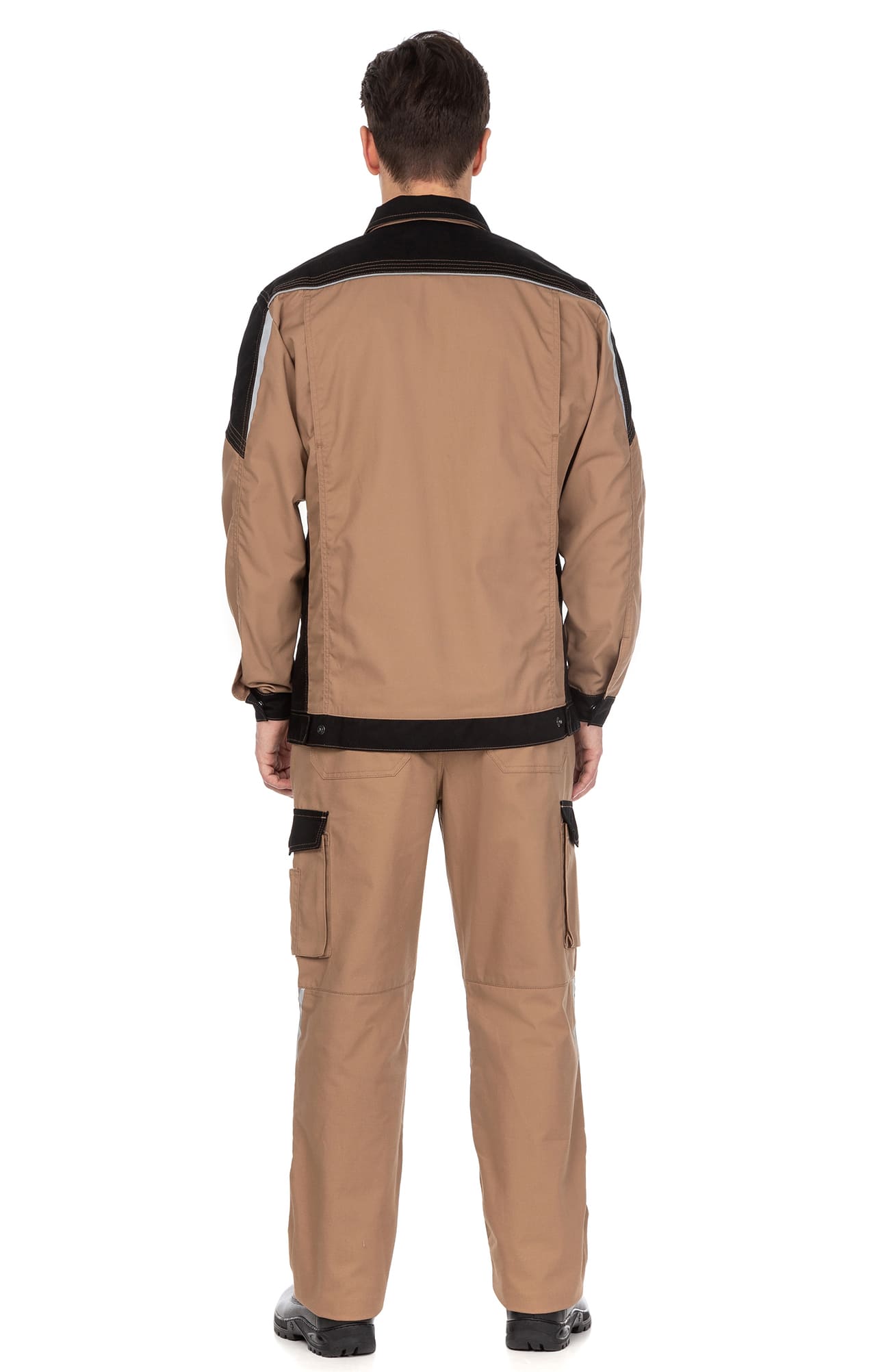 70072 Костюм  NEW бежевый с черным STATUS  Летняя спецодежда  размер 64-66/170-176  - Вид №14