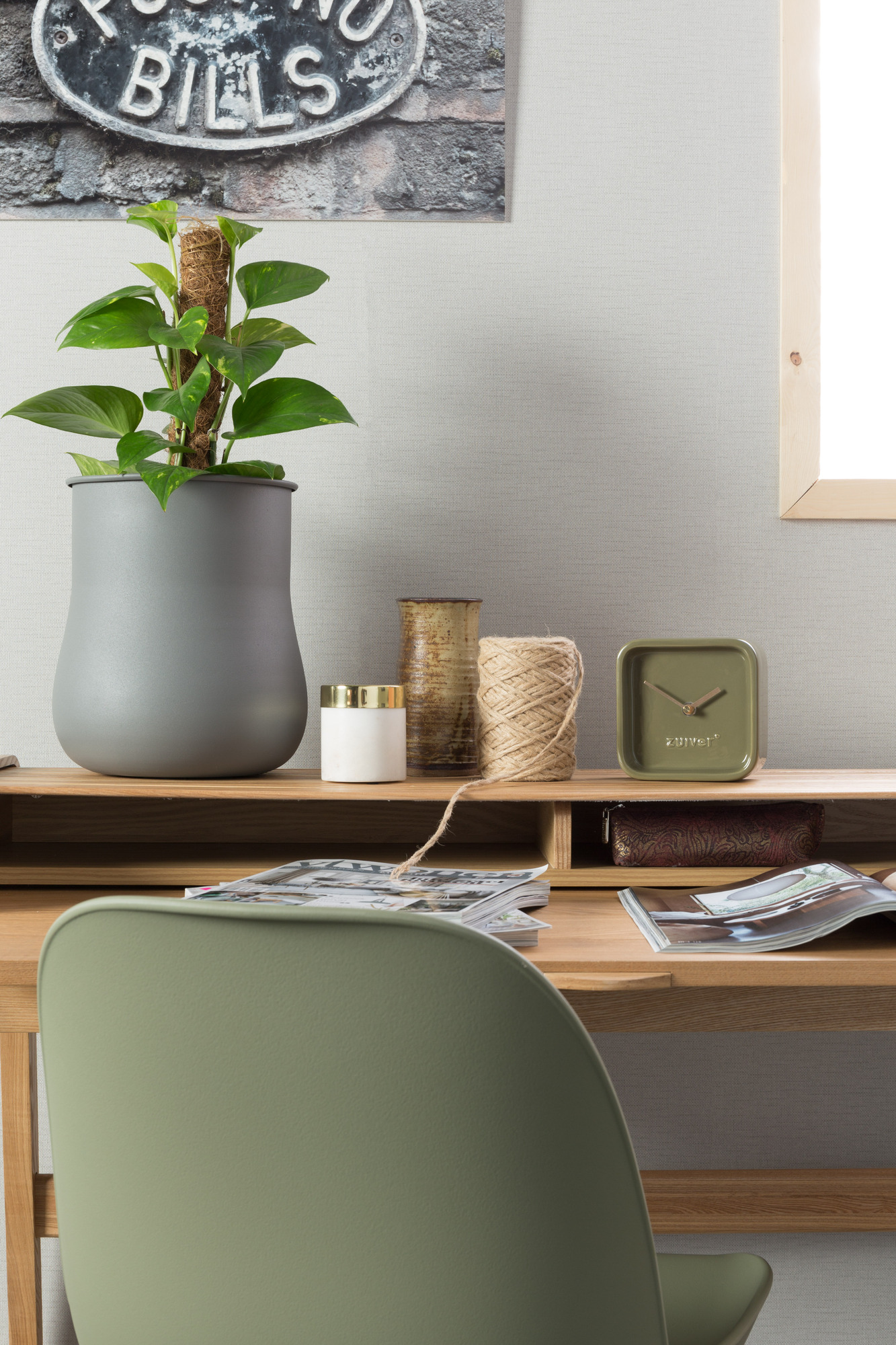 Часы Cute зеленые Zuiver 8500050 - Вид №1