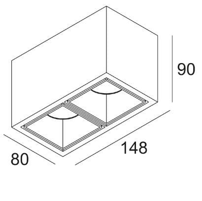 Прямоугольный потолочный светодиодный прожектор Deltalight Boxy ARCH-00099360 - Вид №6