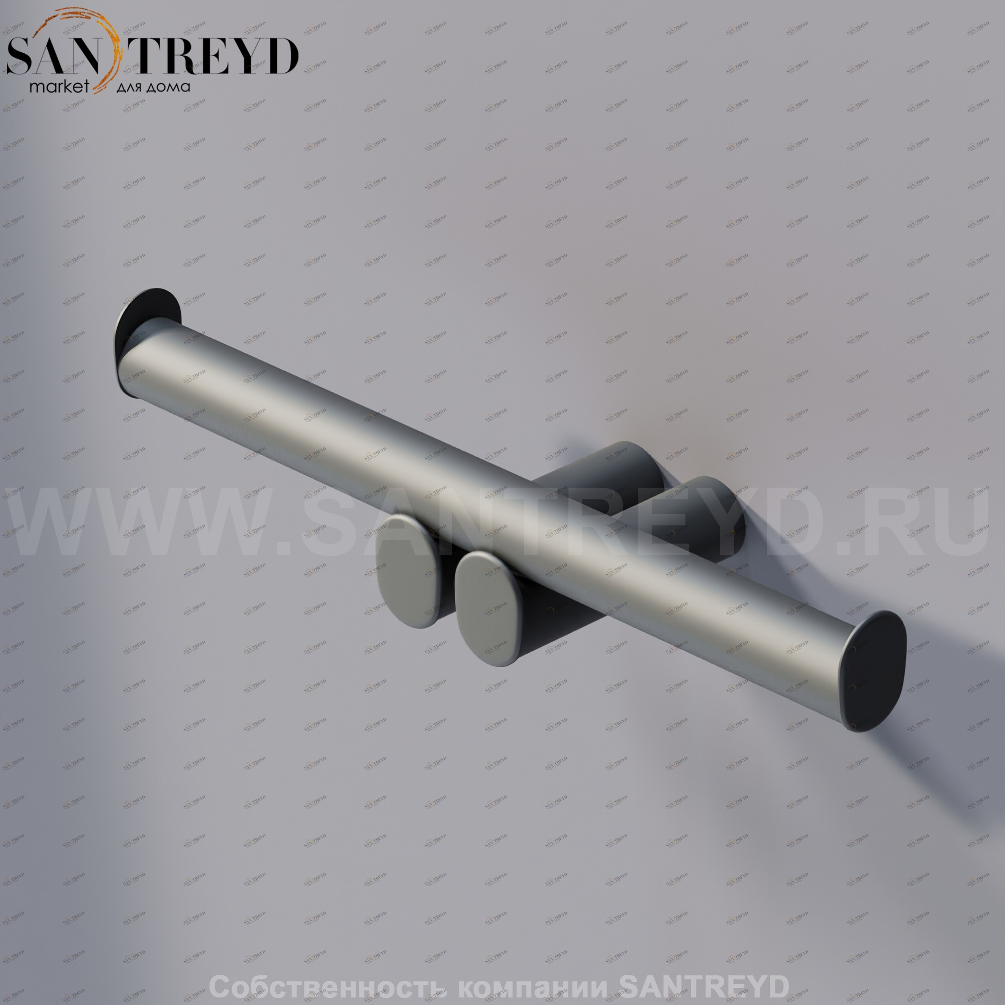 Agape DOT LINE Двойной держатель для туалетной бумаги настенный черный ADTL0453.N ADTL0453N