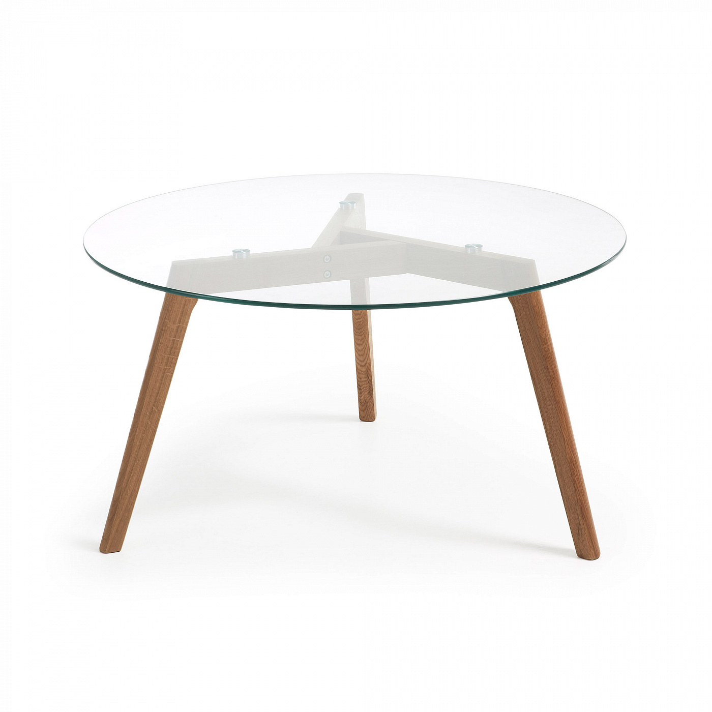 023571 Журнальный столик Brick стеклянный 90 см La Forma Kirb  - Вид №7