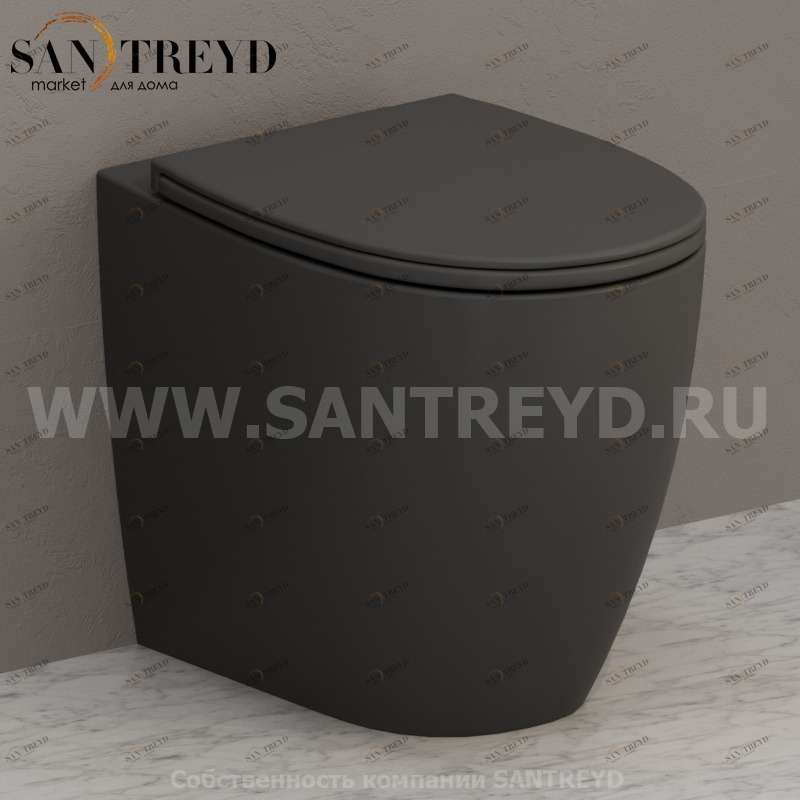 MD004SK Приставной унитаз напольный Белый Ceramica Globo 4ALL Италия