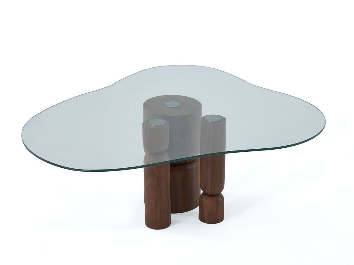 Журнальный столик из дерева и стекла NDESIGN Cario ARCH-00033301