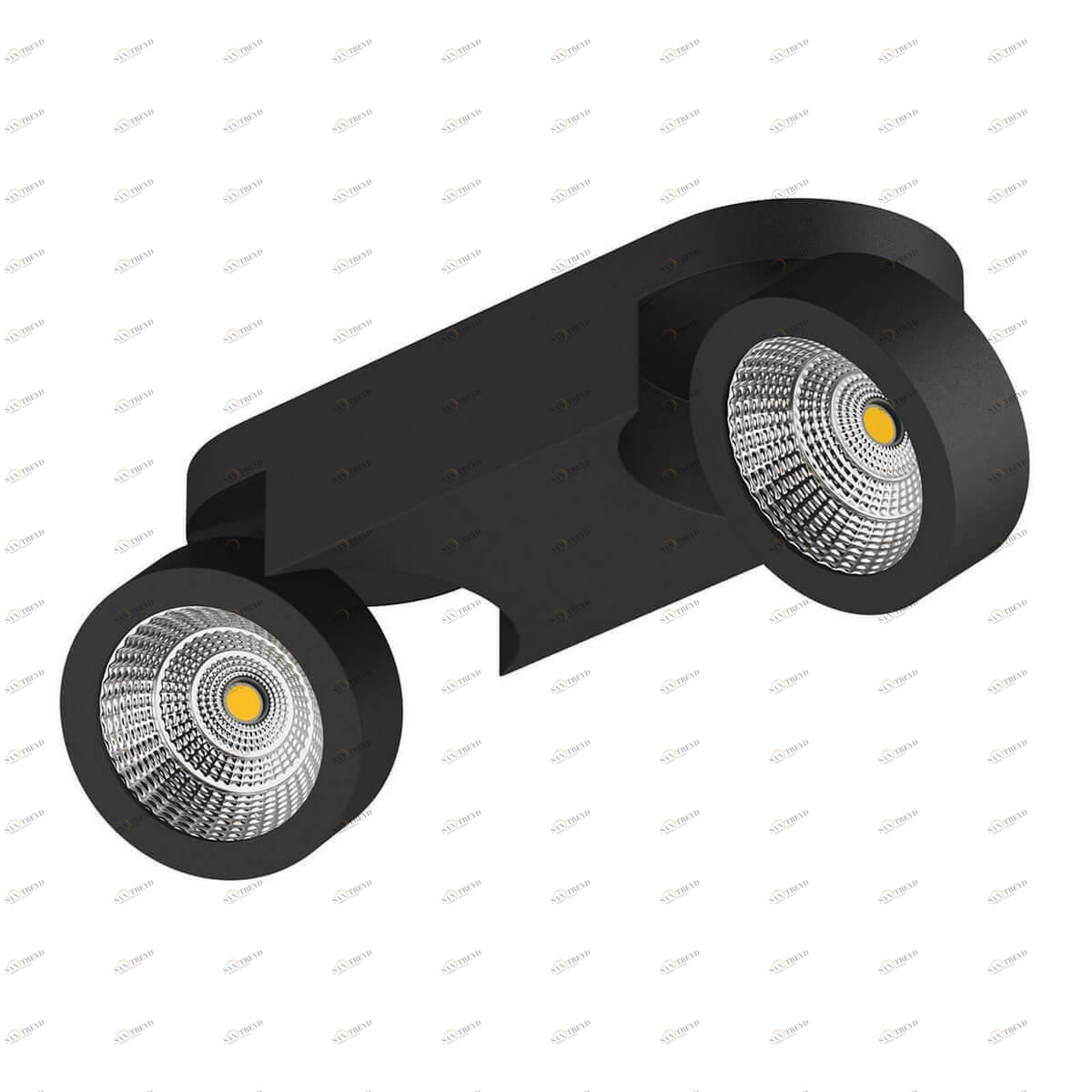 Спот потолочный светодиодный на 2 лампы графит Snodo 55274 LIGHTSTAR SNODO 00-3926518 Черный 