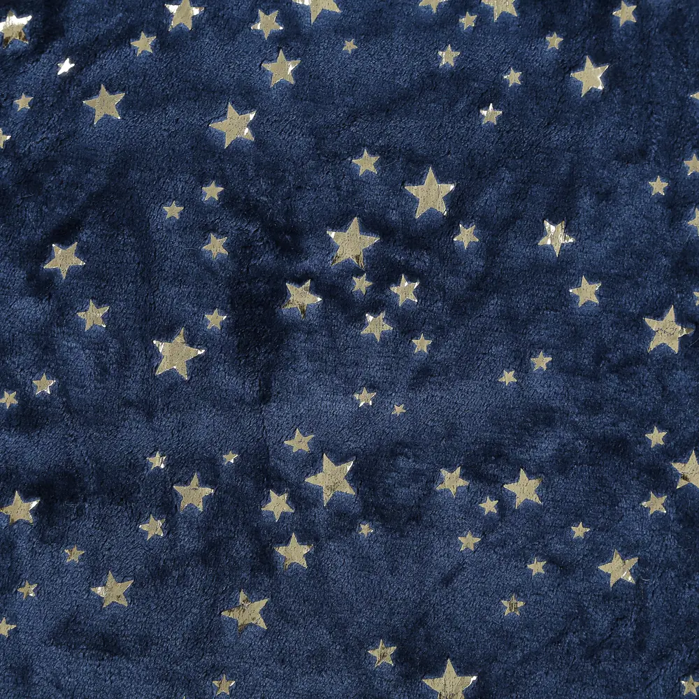 Плед Stars 150x200 см велсофт цвет темно-синий Santreyd Новый Год STLM-2199253 - Вид №1
