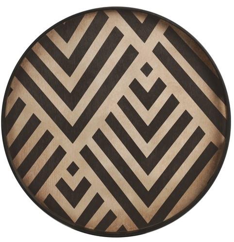 Ethnicraft Круглый деревянный поднос Urban geometry sun-id-1472400 - Вид №1