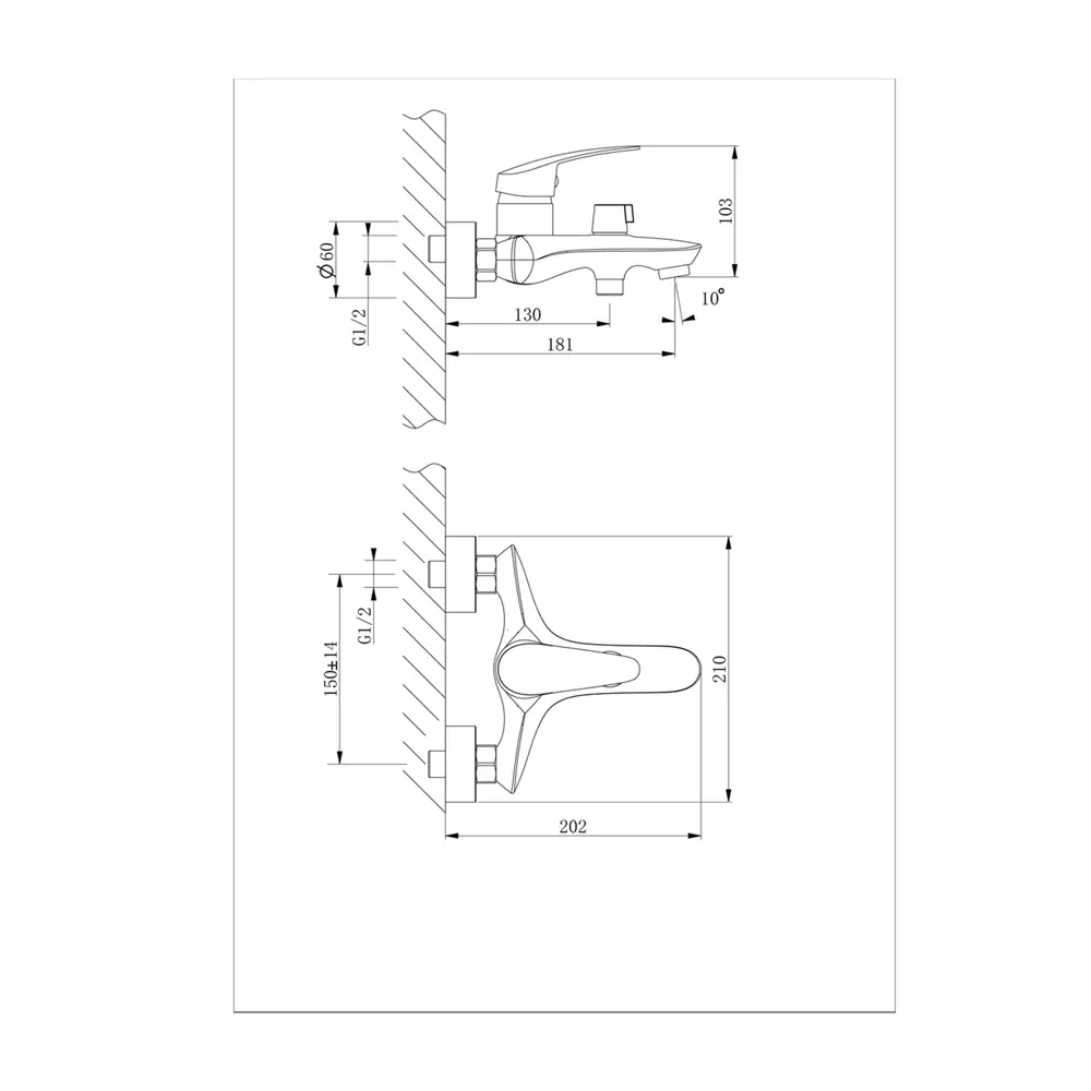 Смеситель для ванны и душа Lemark Linara LR0414C однорычажный цвет хром 82703738 STLM-2021141 - Вид №5