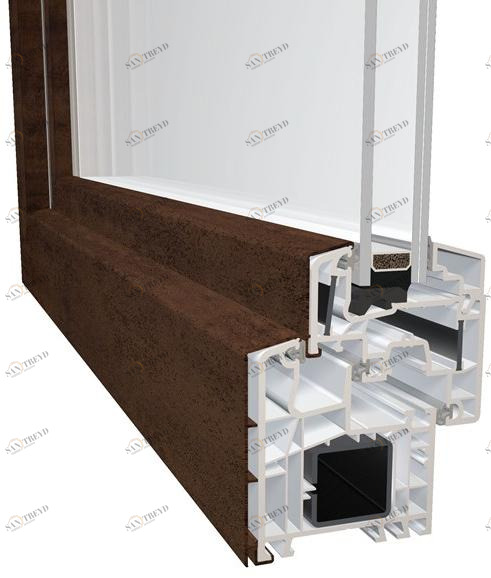 Diquigiovanni Окна из алюминия и ПВХ с двойным остеклением Dqg 70 evo mix sun-id-1493243