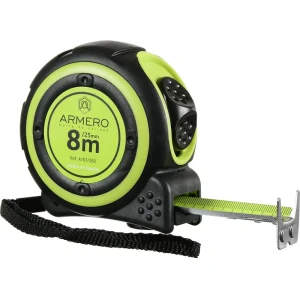 Рулетка Armero с двумя фиксаторами 8 м x 25 мм