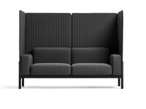 2-местный тканевый диван с высокой спинкой