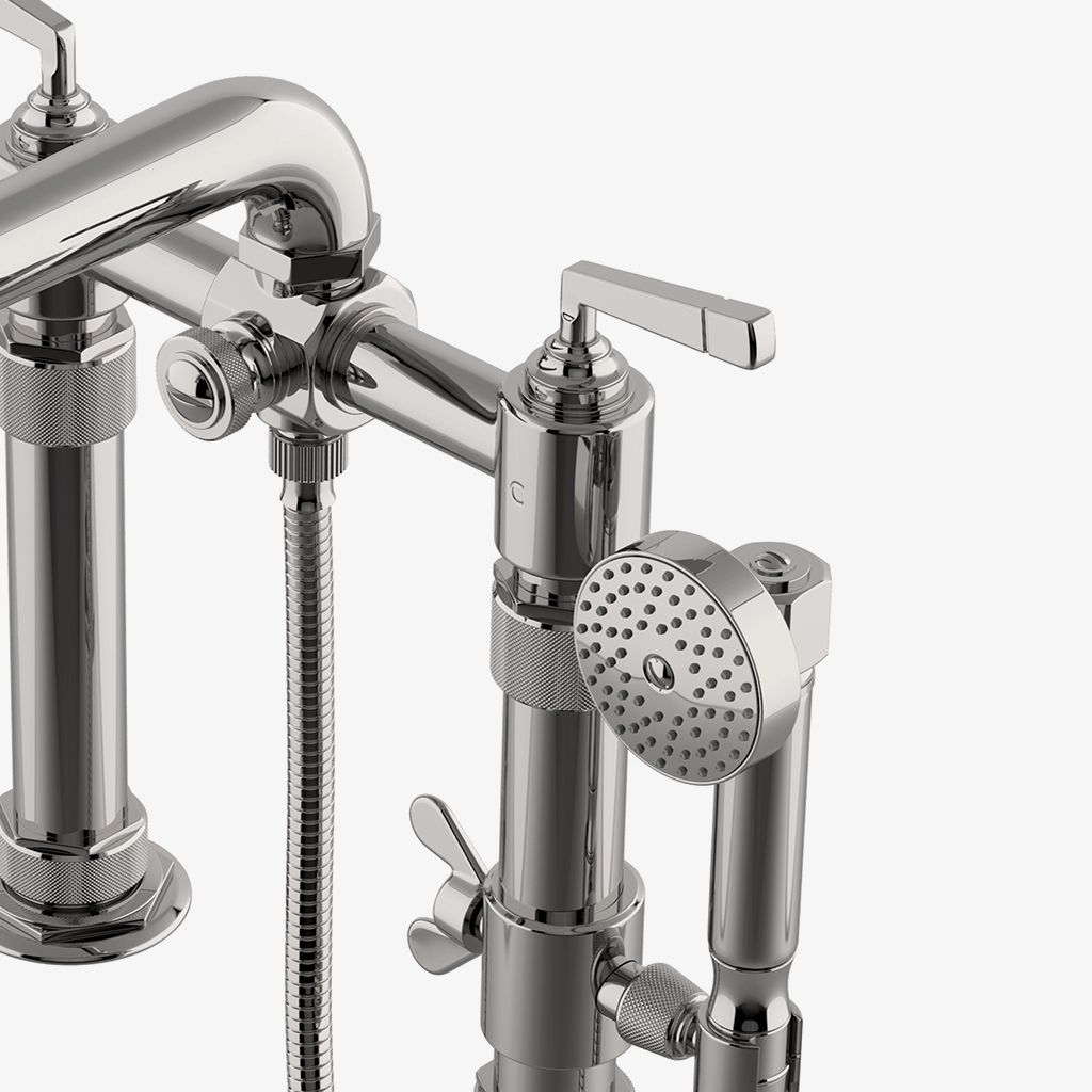 RWXT50 RW Atlas Открытый наполнитель для ванн с ручным душем и рычажными ручками Waterworks  - Вид №1