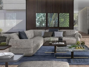 Natuzzi Угловой диван в ткани Icon