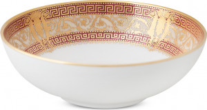 10585597 Haviland Салатник индивидуальный 250мл "Салон Мюрат" (вишневый, золотой декор) Фарфор, Керамика