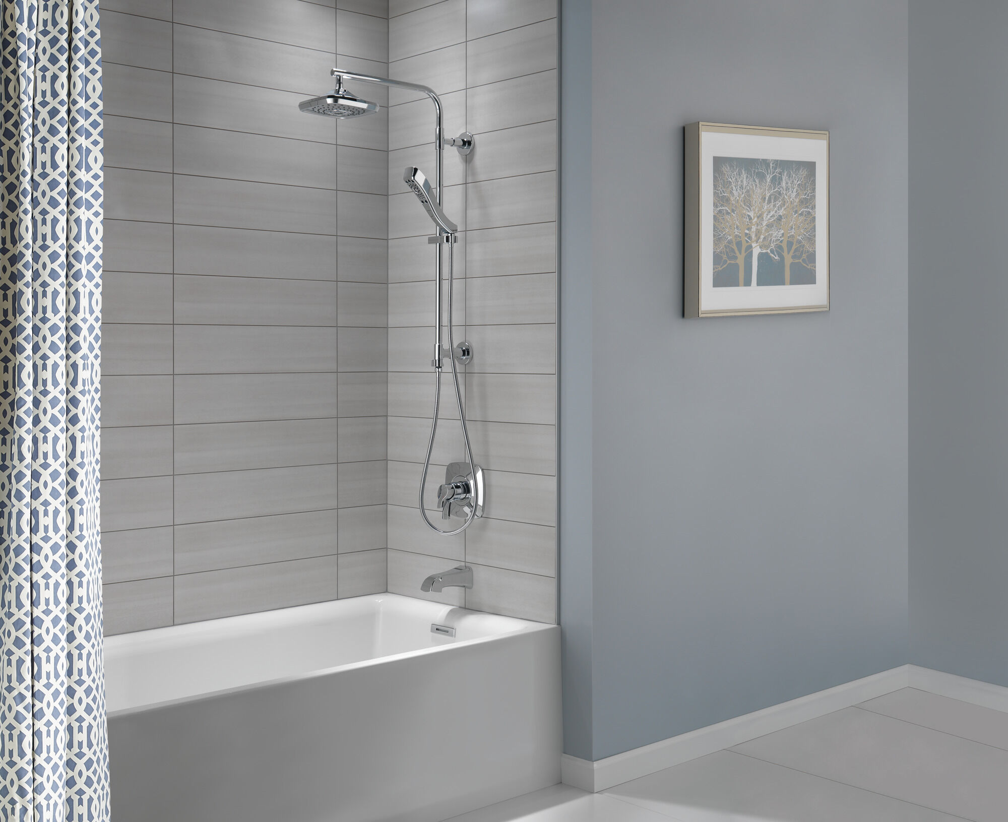 58820-BL Душевая стойка 26 дюймов, круглая Delta Faucet Universal Showering Матовый черный  - Вид №3