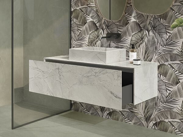 Шкаф для раковины из керамогранита с выдвижным ящиком CERAMICA FONDOVALLE SHAPE ARCH-00013575