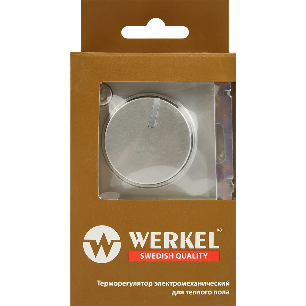 Терморегулятор для теплого пола Werkel W1151106 электромеханический 3500 Вт цвет серебристый STLM-2125625 - Вид №6