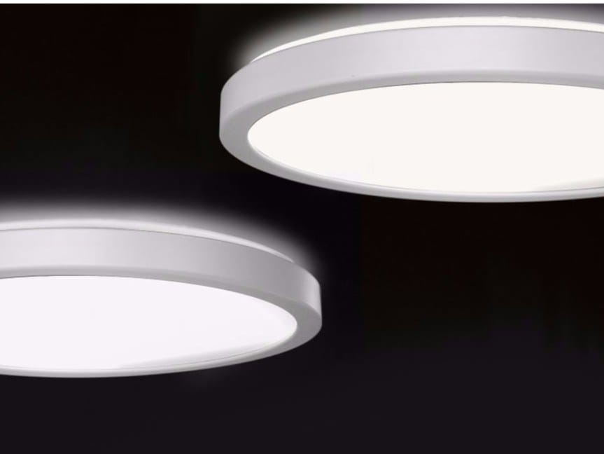 Алюминиевый и метакрилатный потолочный светильник Martinelli Luce ARCH-00132763 - Вид №1