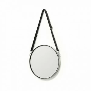 Зеркало на ремне круглое металлическое диаметр 30 см Elne от La Forma LA FORMA ELNE 342858 Натуральный