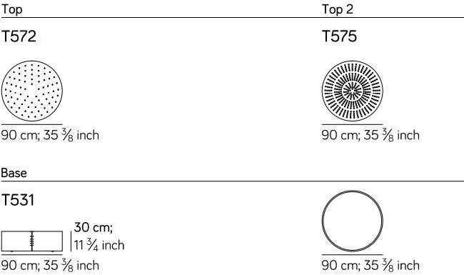 AMURA Журнальный столик с основанием из листового металла и деревянной столешницей Setacci sun-id-1402562 - Вид №8