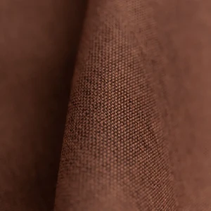 ЛТ ткань 1 п/м лен однотонный genevra терракотовый 300 см