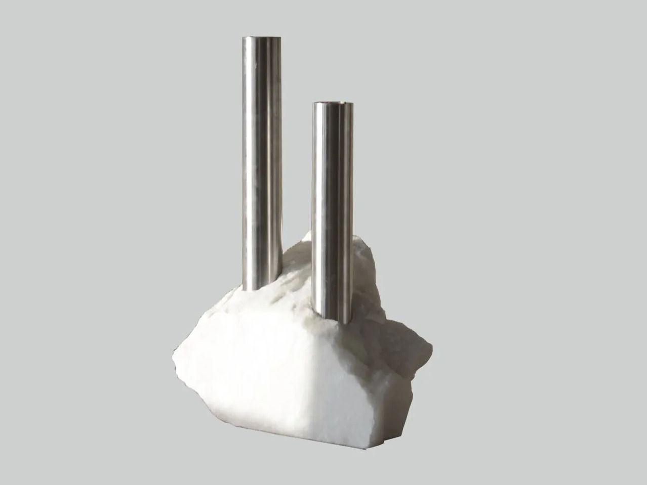 Ваза из оникса и нержавеющей стали VESTA FURNITURE метеориты ARCH-00123078 - Вид №2