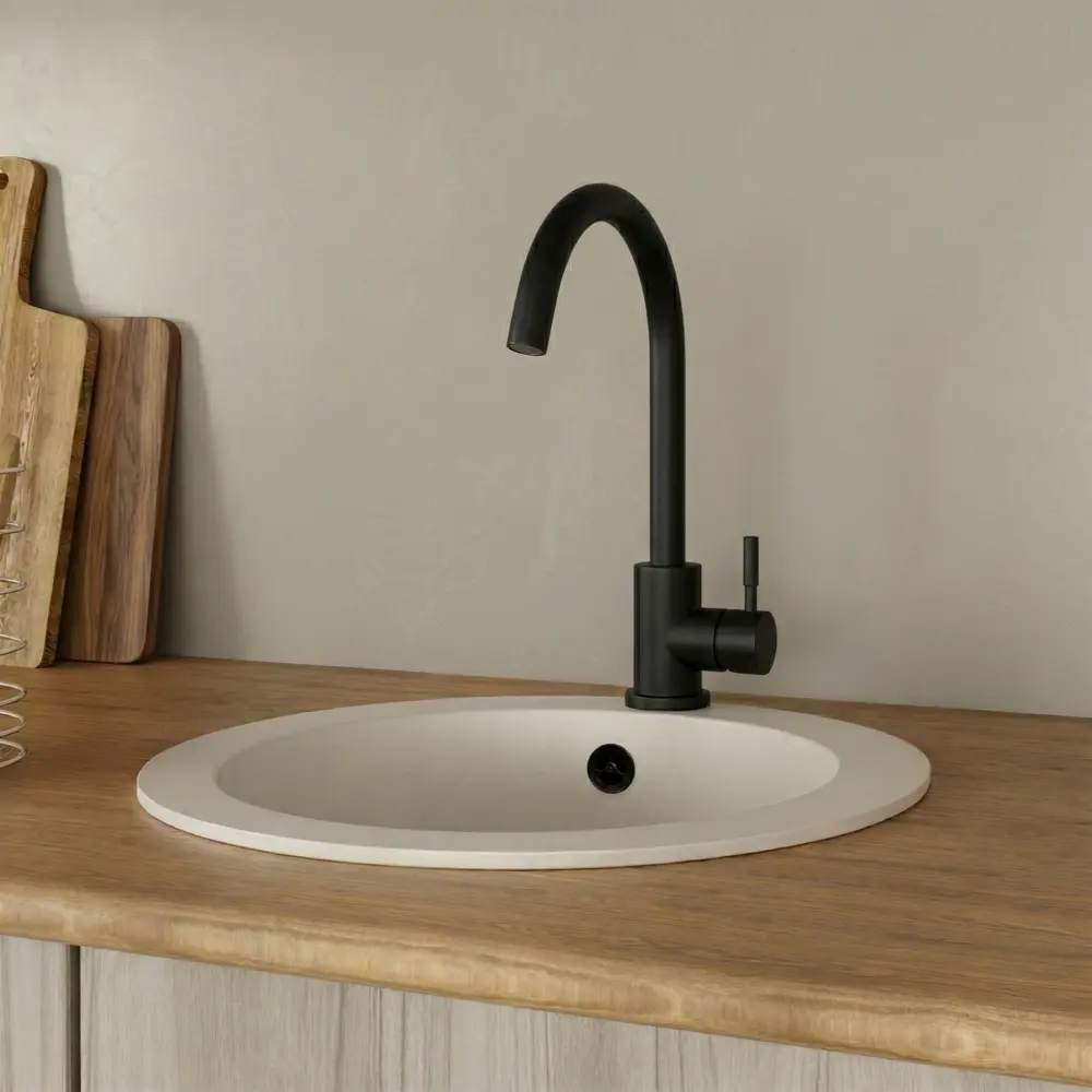 Смеситель для кухни Esko Viaman VA519B 26 см цвет черный STLM-2126071 - Вид №4