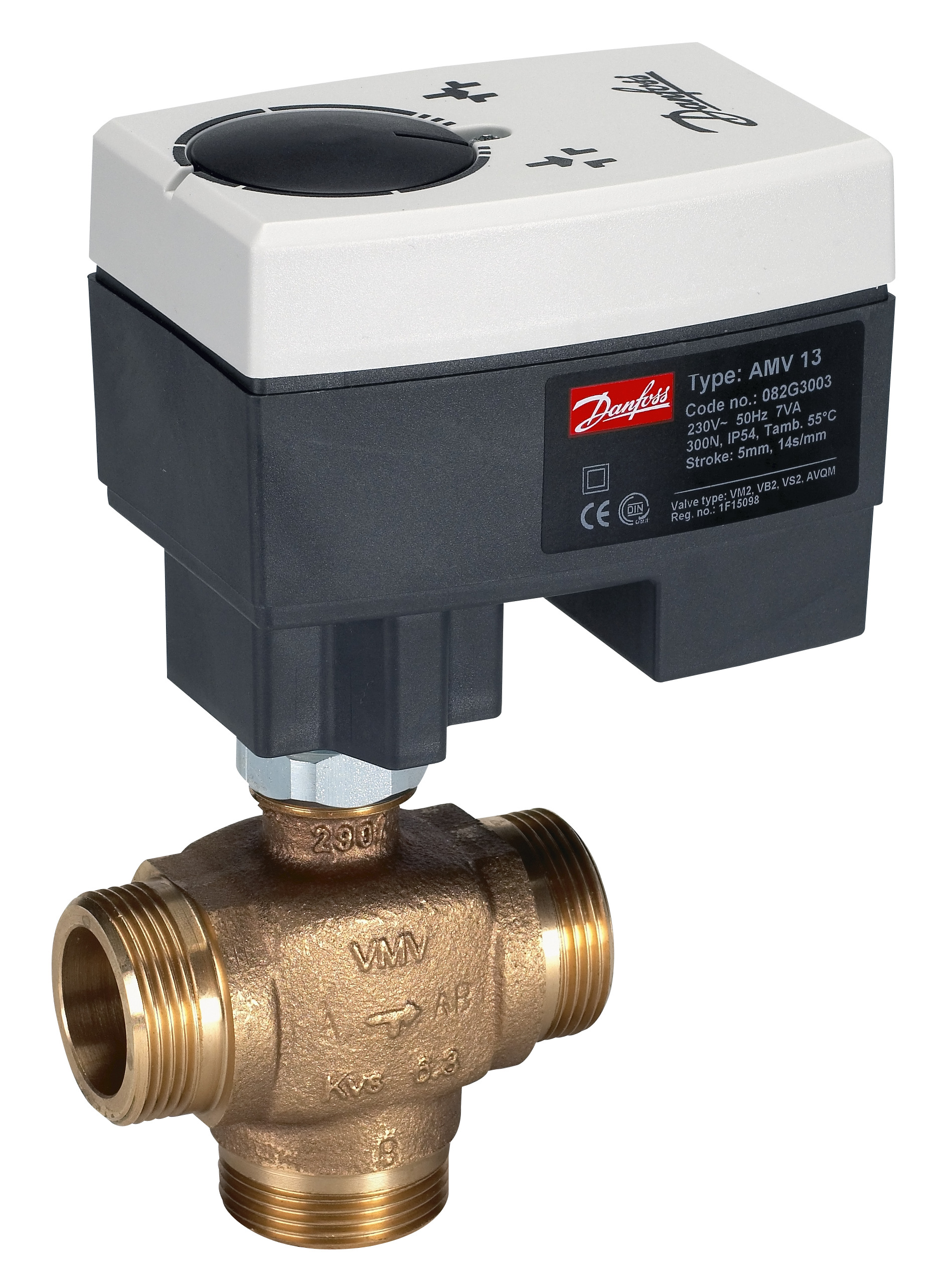 Danfoss Редукторные электроприводы с трехпозиционным управлением Электропривод импульсный AMV23 230B 082G3009  - Вид №16