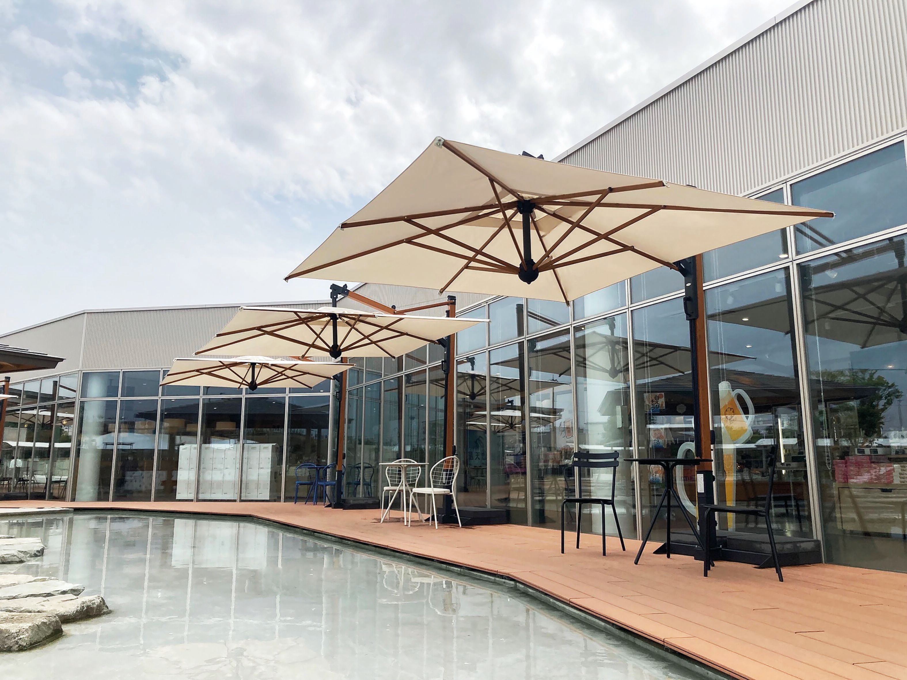 Регулируемый квадратный зонтик с боковым полюсом Scolaro Parasol Galileo ARCH-00142715 - Вид №3