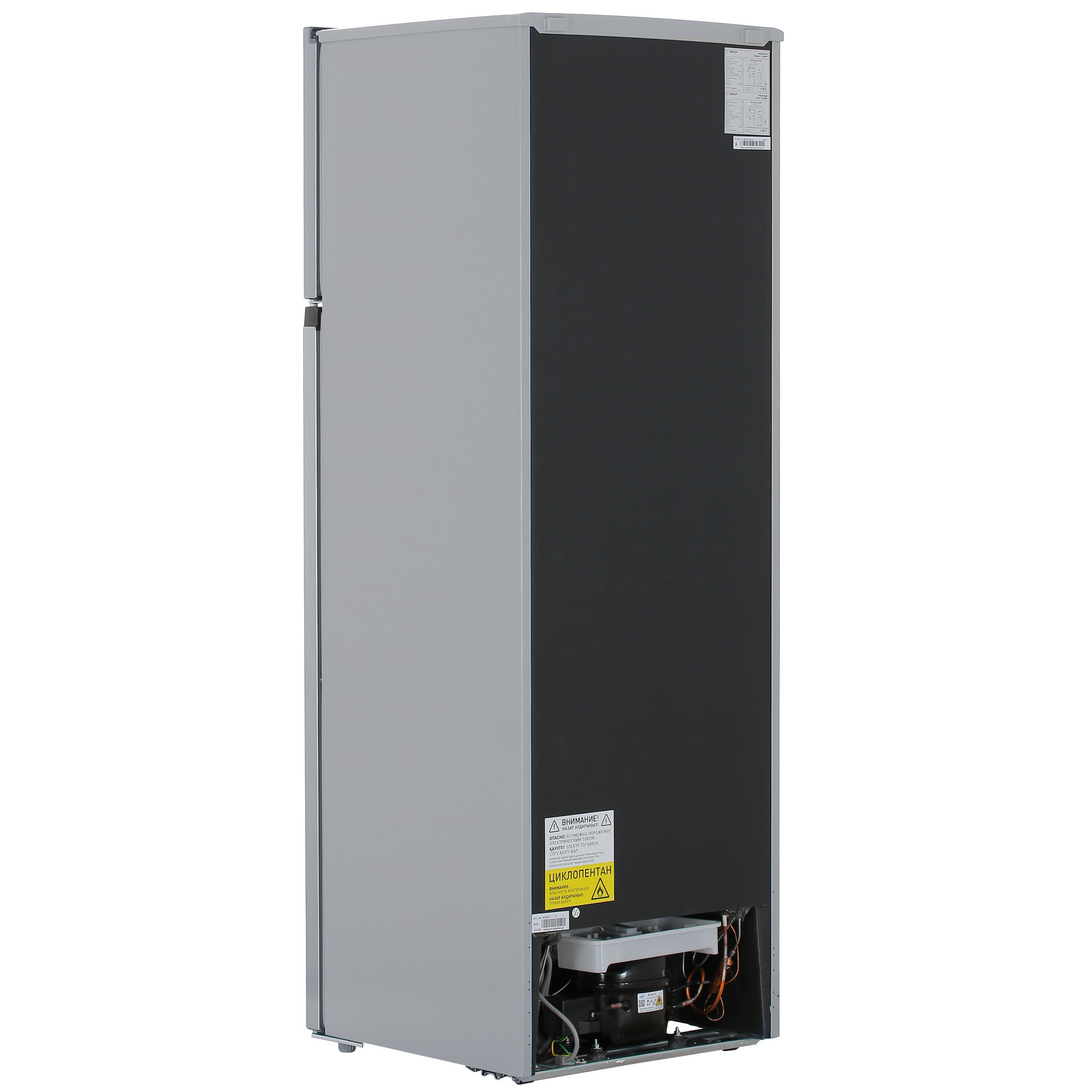 5408418 Холодильник с морозильником   DEXP T2-26AHA серебристый STDN-0018674 - Вид №4