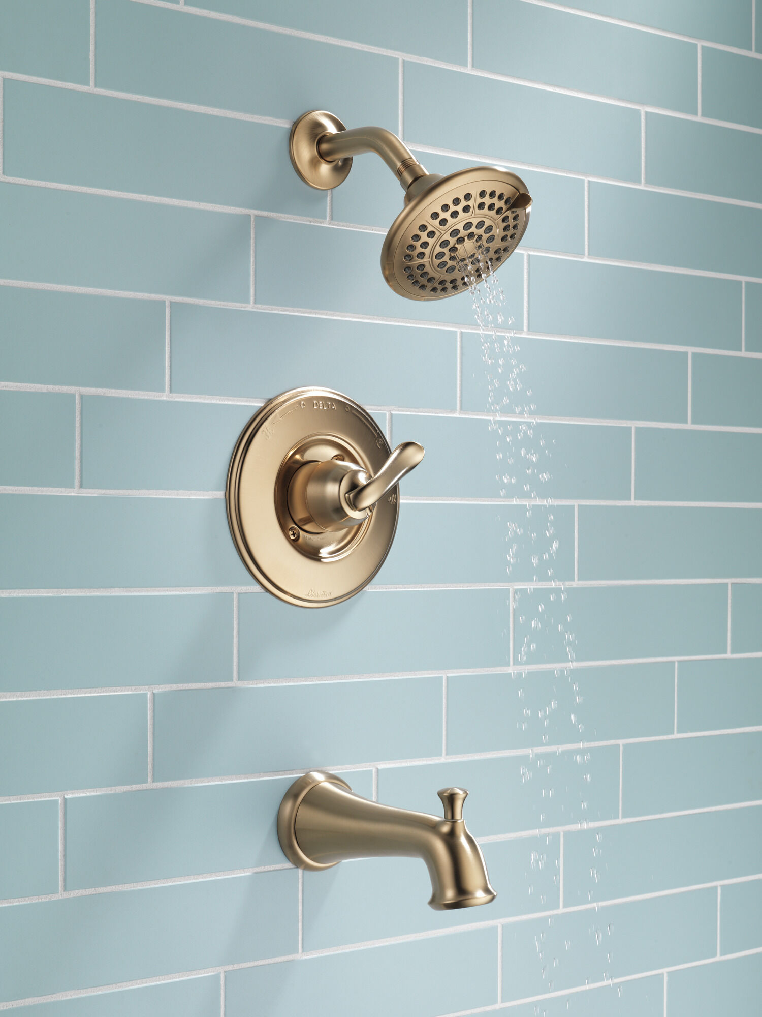 T14494-CZ Для ванны и душа Monitor® серии 14 Delta Faucet Linden Шампанское бронза  - Вид №7