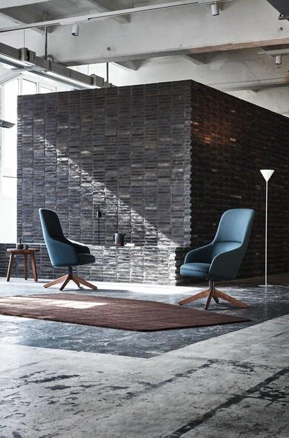 Very Wood Вращающееся кресло из ткани с высокой спинкой Bellevue sun-id-1466502 - Вид №2