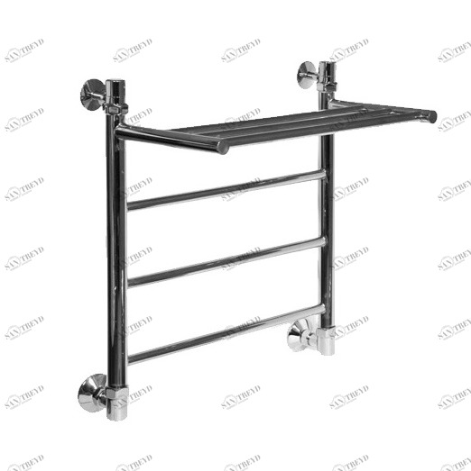 Полотенцесушитель водяной Aquanet Грация ЛП ВП 500x500, с верхней полкой 00184152