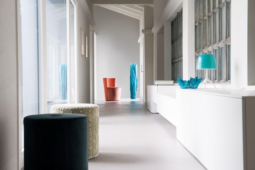 Круглый пуф с мягкой подкладкой из ткани Rebecca Santreyd sun-id-1372376 - Вид №3