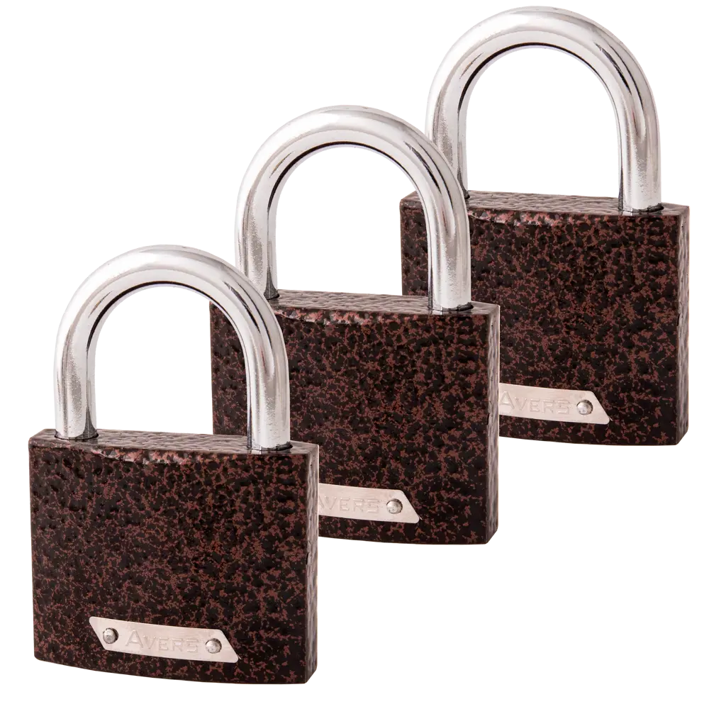 Комплект навесных замков Avers PD-01-63 61х50 мм, чугун, 3 шт STLM-2012333