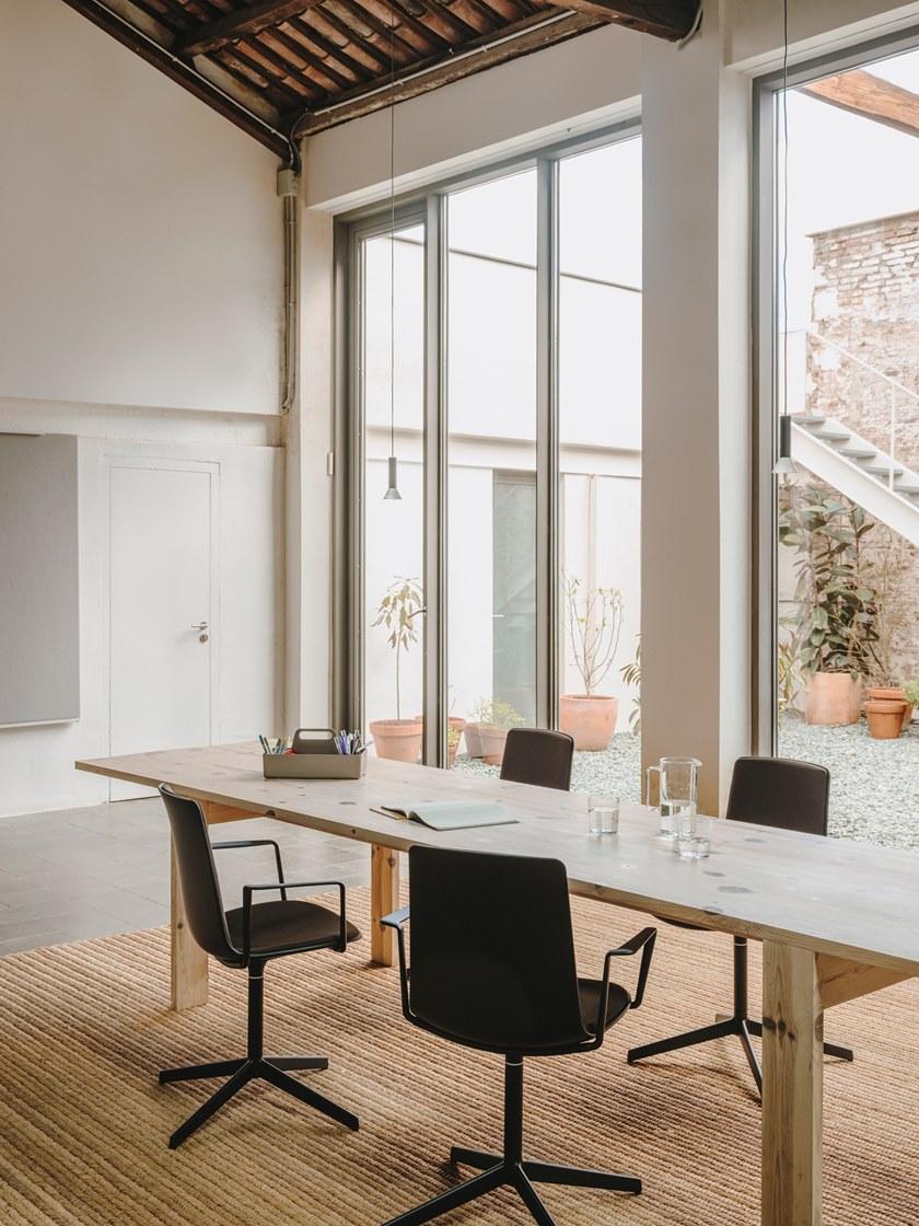 ENEA 4-спицевый тканевый стул с подлокотниками Lottus high sun-id-1395457 - Вид №3