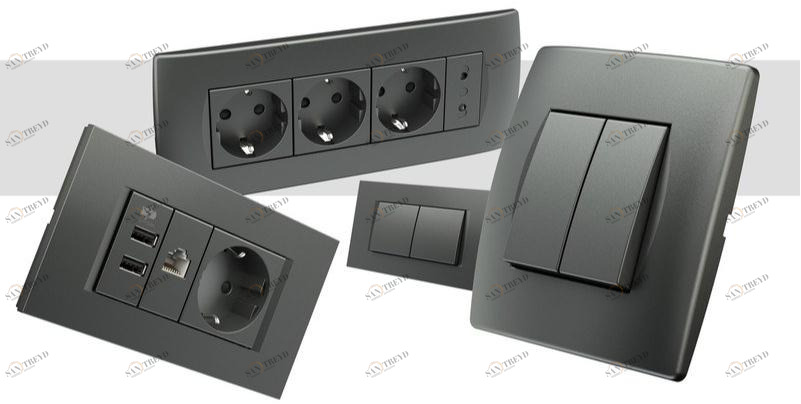 TEM Электрический выключатель / розетка sun-id-1457596