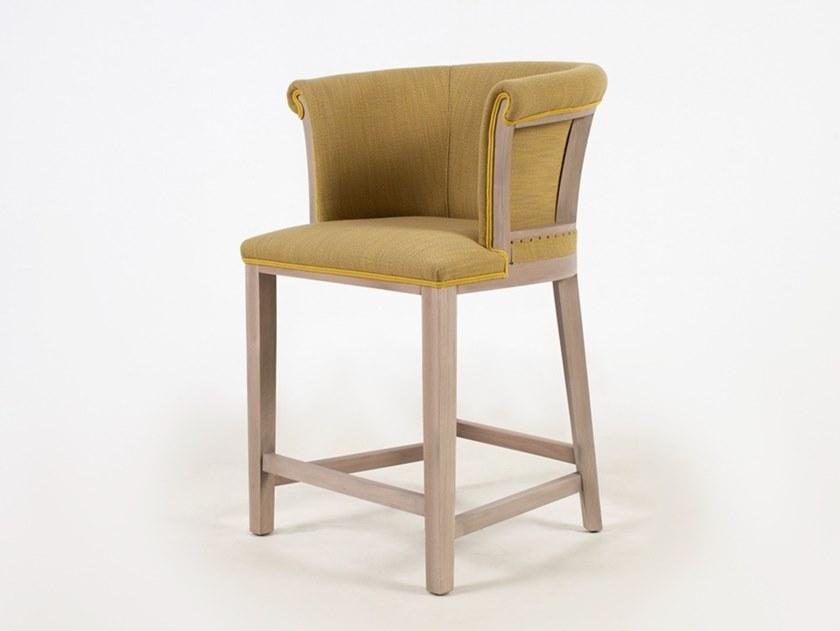 CREARTE COLLECTIONS Высокий табурет из ткани со спинкой и подставкой для ног  29  - Вид №1