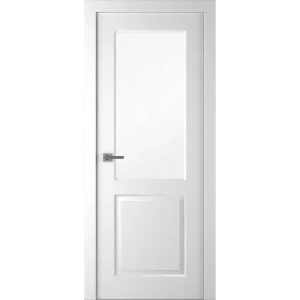 Комплект двери Австралия со стеклом 80x200 см эмаль белый без доборов