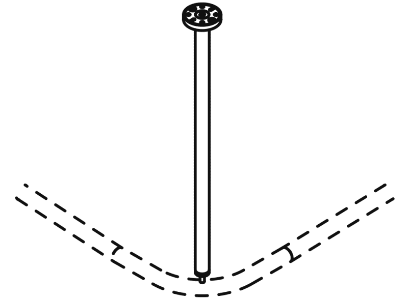 900.34.00360 потолочная подвеска HEWI System 900 - Вид №12