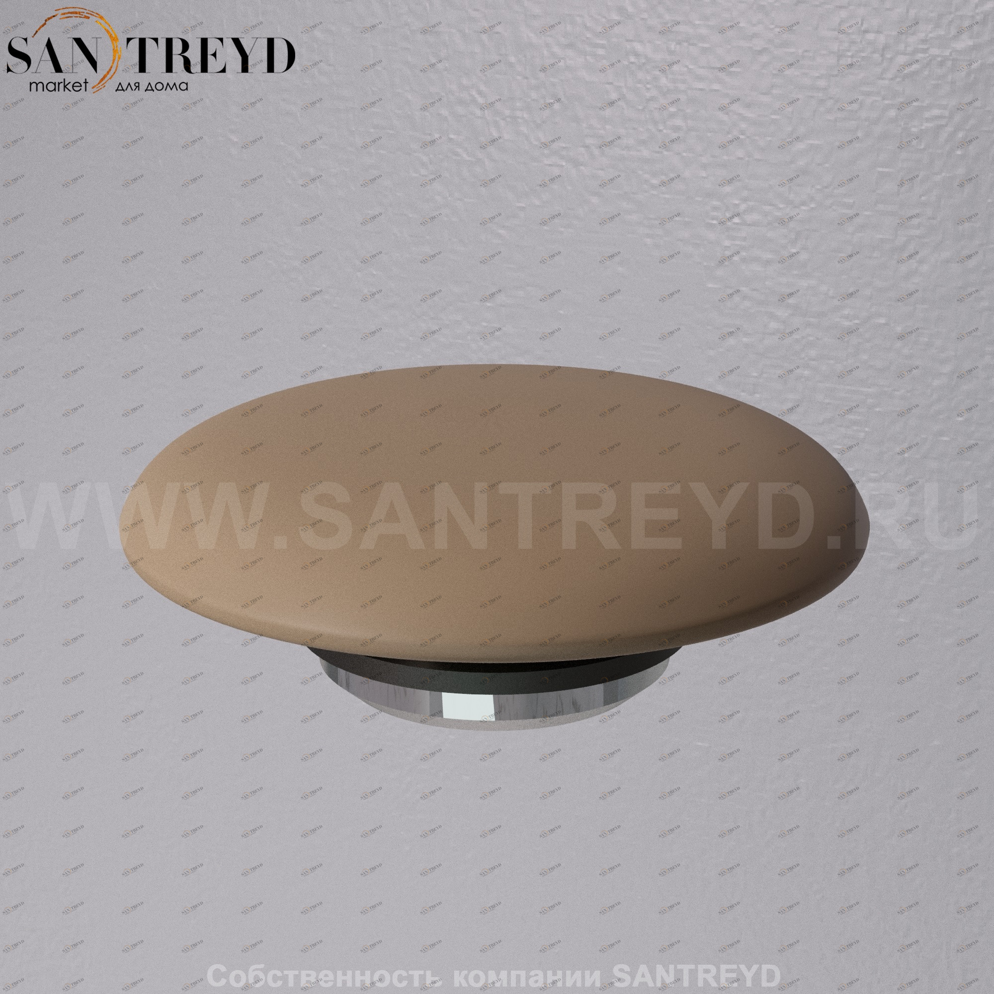 A037VX.132 Донный клапан с керамической накладкой проточный A. e. T. Italia RICAMBI Горчичный матовый AeT ITALIA