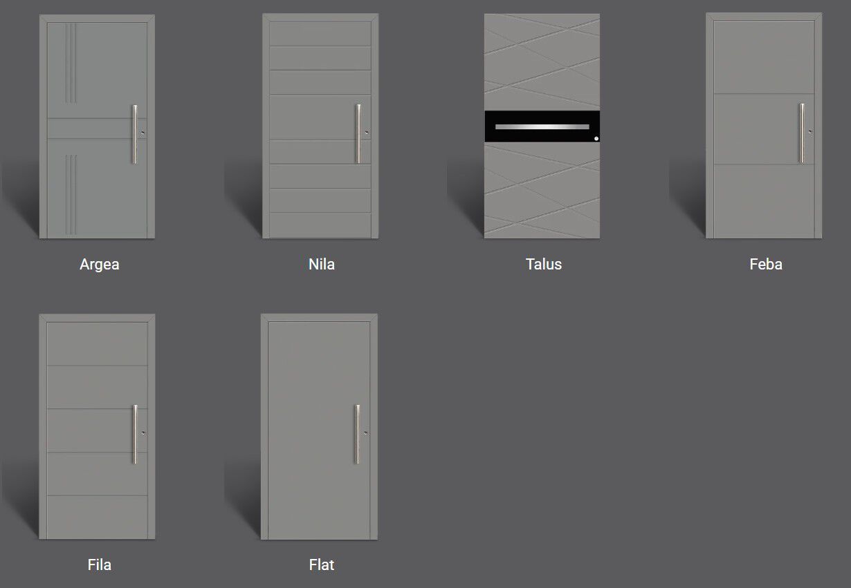 Алюминиевая входная дверь WnD ATRIUM 75 - GROOVE ARCH-00102419 - Вид №2