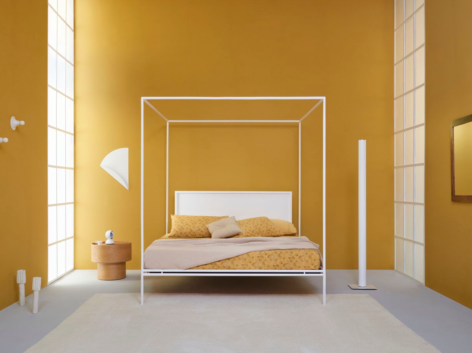 Двуспальная кровать из кованого железа с балдахином Lispi CORTE ARCH-00025888