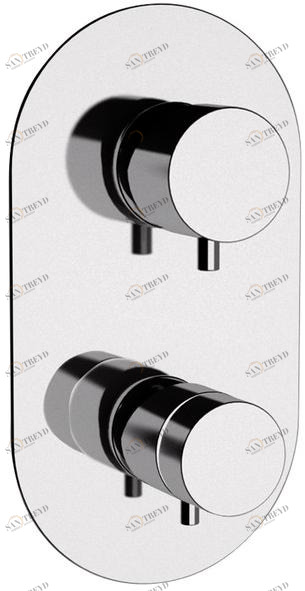 Remer Rubinetterie Смеситель для душа из хромированной латуни с переключателем Minimal thermo Nt 93