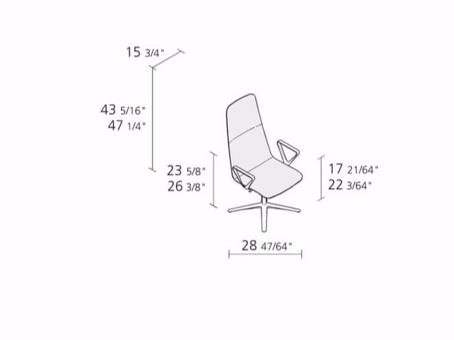 Поворотный стул с регулируемой высотой Alias ARCH-00116087 - Вид №5